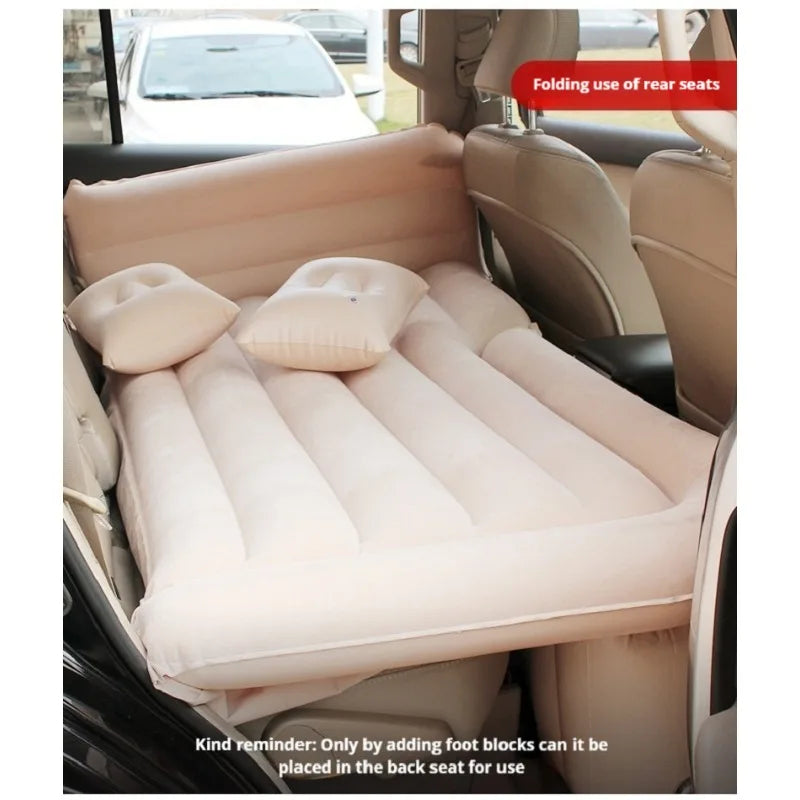 Car Folding Travel Mattress SUV Rear Seat Sleeping Mattress Trunk Car Inflatable Bed Air Mattress Bed Car Sleeping Bed