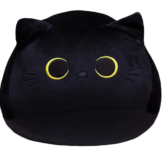 Black Cat Plush Toy Soft Kawaii Plushie Anime Pillows Lovely Cartoon Animal Stuffed Doll Girls Valentine Day Gifts Ornaments