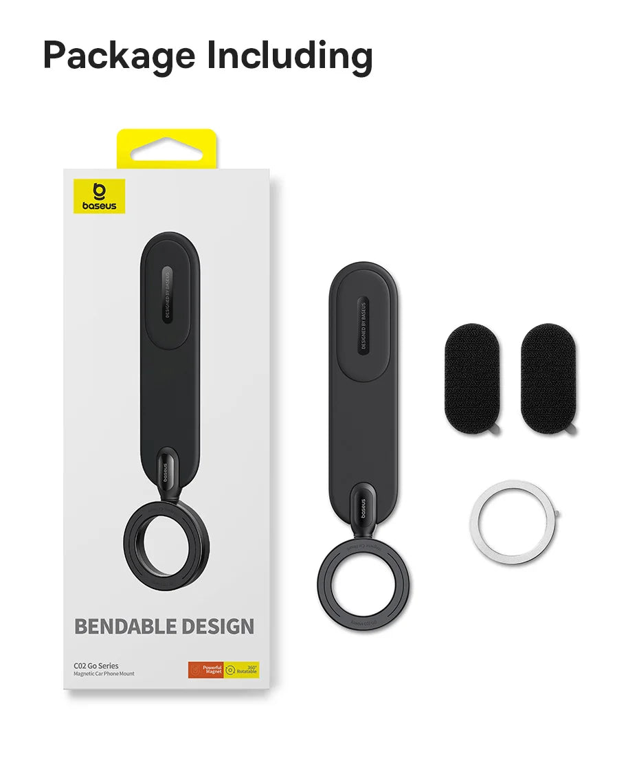 Support magnétique Baseus pour téléphone portable de voiture, support pliable pour iPhone 12 13 14 Pro Max pour Samsung S23