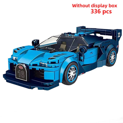 Technical Moc Car City Speed Champion Sports Car Racing Vehicle Building Blocks Brick Educational Construction Toys