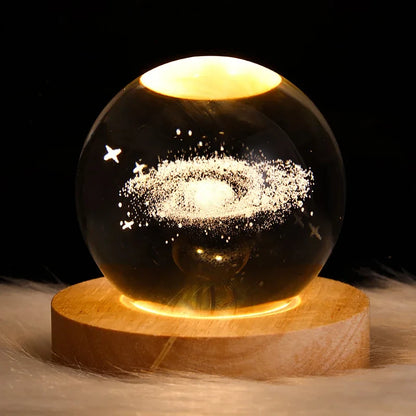3D Pokemon Crystal Poke Ball Figure Toys 5CM Mimikyu Planet Axolotl Night Light LED Lamp Base Gift for Kid Adult