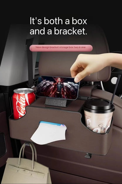 Baby Bottle Holder Car Seat Headrest Drink Cup Holder Rear Seat Kids Watching Movie Phone Holder Tissue Box Hanging Toys Hook