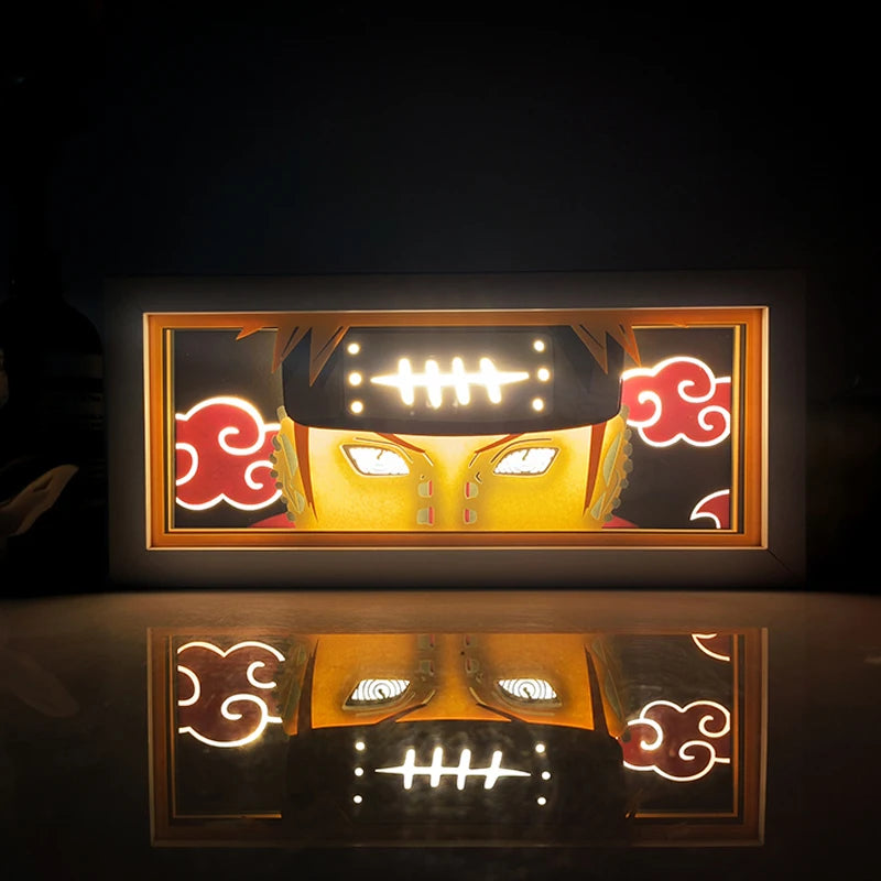 Anime One Piece Paper Cut Shadow Box Light Remote control model multiple colors Gamer Bedroom Decoration party present