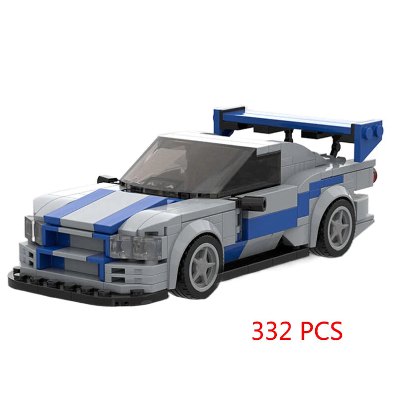 Racing Car City Speed Champions Sports Model Building Blocks DIY Bricks MOC Toy Classic Rally Super Racers Vehicle f1 technique