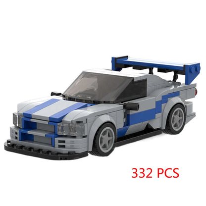 Racing Car City Speed Champions Sports Model Building Blocks DIY Bricks MOC Toy Classic Rally Super Racers Vehicle f1 technique