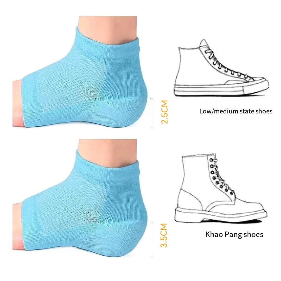 Thickened Rizzsoles Height Max Socks Sports Anti-slip SEBS Shoe Lift 2.5/3.5cm Invisible Heel Lift Women Men