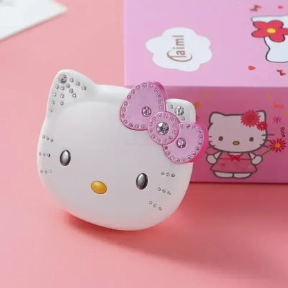 Sanrio Hello Kitty Flip Phone New Cartoon Cute Children White Pink Kawaii Mini Phone Children Birthday Gifts Fashion Model Toys