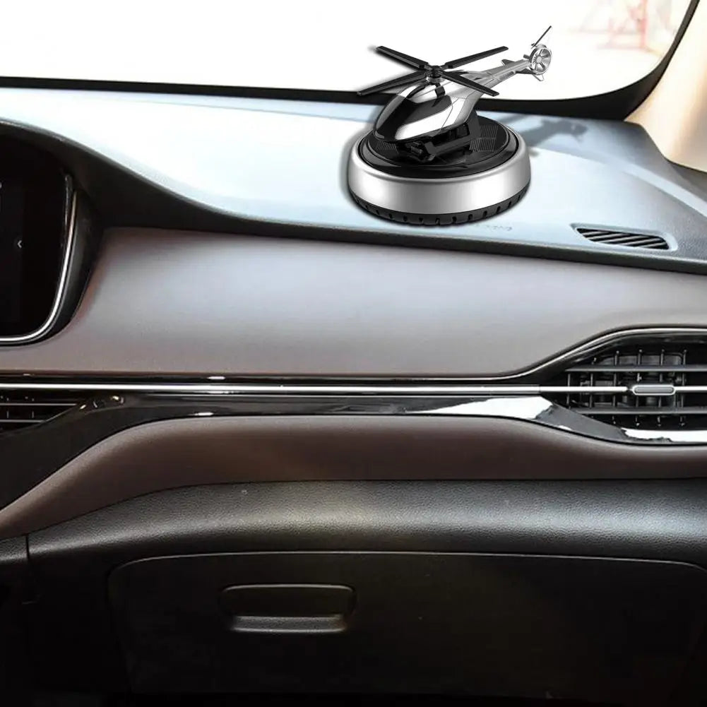Ambientador solar para coche, helicóptero, difusor de aromaterapia con fragancia duradera, adorno para accesorios de coche