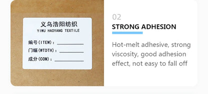 Étiquettes thermiques de 100 mm de largeur, plusieurs tailles, rouleaux de papier autocollants, étiquettes vierges blanches pour étiquettes thermiques, autocollants en papier auto-adhésifs