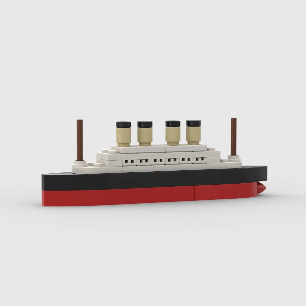 RMS Cruise Sank Titanic Break In Half With Case Model Sets Ship Building Blocks MOC Shipwreck Boat Construction Kid Toys Gifts