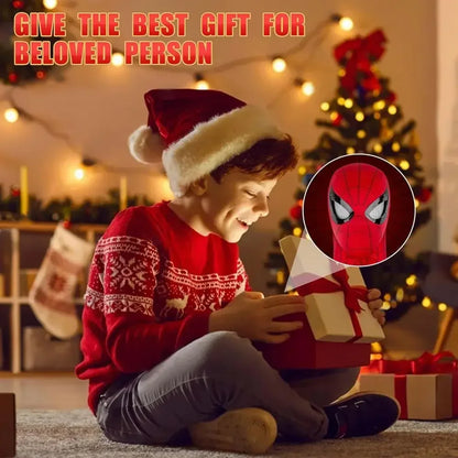 Spiderman Toy Mask Eye Movable Launcher Soft Bullet Gun Suction Cup Ejection action figure spider man Masks Kids Christmas Gifts