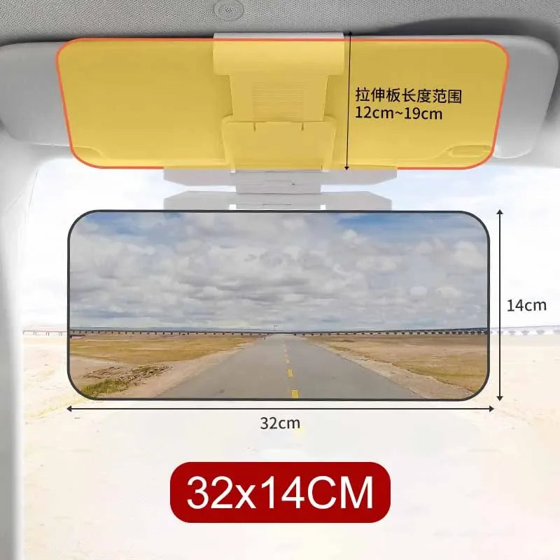 2 in 1 Car Sun Visor Goggle Night Vision Driving HD Anti Sunlight Dazzling Day Mirror Anti-UV Auto Interior Mirrors Sunshades
