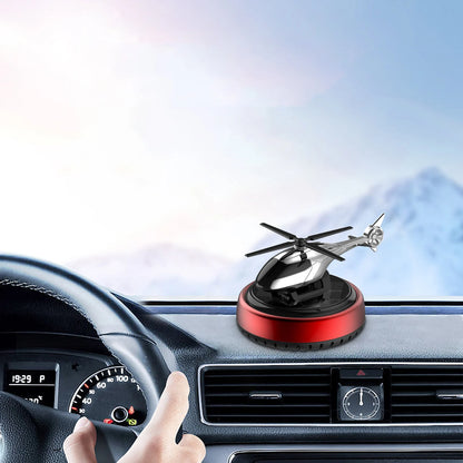 Car Air Freshener Rotating Helicopter Aeroplane Perfume Solar Power Plane Diffuser Airplane Fragrance Aircraft Dashboard Parfume