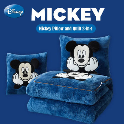 Autumn and Winter 2024 New Disney Double-Sided Arctic Cashmere Steedy Thicker New Throw Pillow Is Weighted Long Christmas Gift