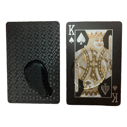 Black Gold playing cards board games child kids toys Poker Plastic Magic Waterproof deck card game set