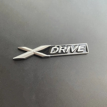 3D Metal X Drive Logo Xdrive Emblem Nameplate Car Trunk Badge For BMW 328i 525 535d 530d G20 F10 Xdrive Sticker Accessories