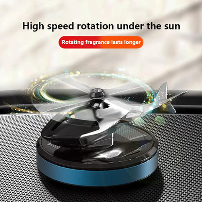 Solar Car Air Freshener Helicopter Propeller Fragrance Diffuser Flavoring Original Perfume Ornament Interior Decor Accessories