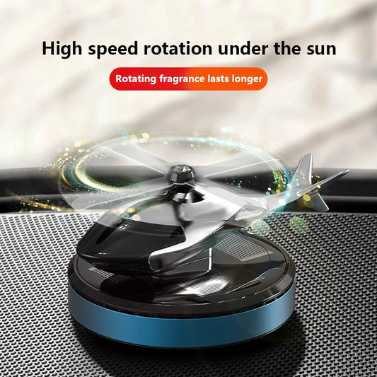 Solar Car Air Freshener Helicopter Propeller Fragrance Diffuser Flavoring Original Perfume Ornament Interior Decor Accessories