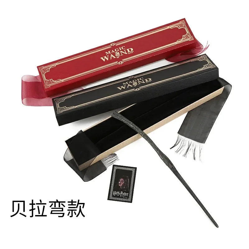 21styles Harry Magic Wand with Hot Stamping Ribbon Box Character Cards Resin Material Cosplay Hermione Prop Voldemort Potter Toy