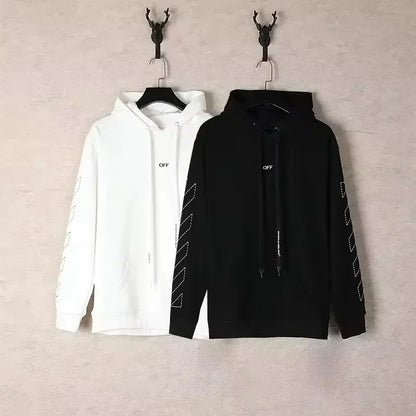2025 Pullover Hoody Sweatshirt Trendy Men's Women's Kid's Hooded Sweatshirt Casual Autumn/winter Style Arrow Zebra Line