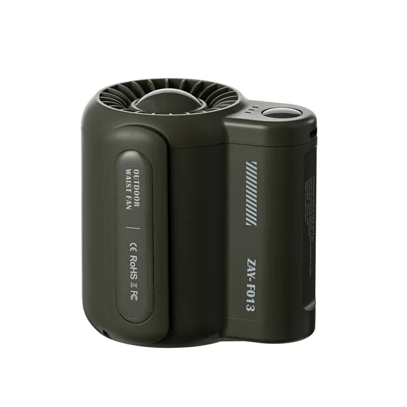 USB Fanless Fans Neck Portable Belt Fans Mini Cooling Fans Bladeless Rechargeable Wearable Air Cooler For Outdoor Sports Travel