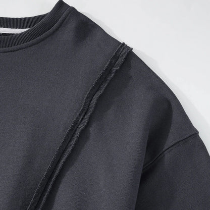 Oversized 100% Cotton Women Sweatshirts Long Sleeve Patchwork Open Side Streetwear Harajuku Pullovers Autumn Clothes For Women
