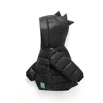 2 3 4 5 6 Years Autumn Winter Baby Boys Jacket Fashion Dinosaur Outerwear Hooded Zipper Christmas Party Girls Coat Kids Clothes