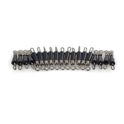 20pcs Fishing Swivels Snap Quick Change Swivel for Feeder Fishing Sea Fishing Accessories