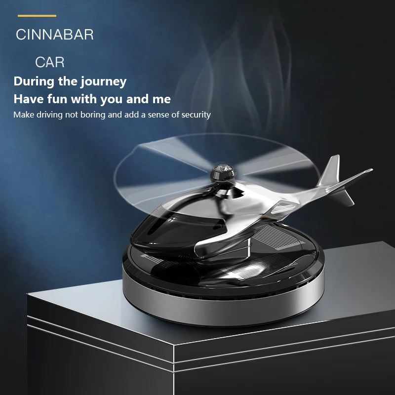 Solar Car Air Freshener Helicopter Propeller Fragrance Diffuser Flavoring Original Perfume Ornament Interior Decor Accessories