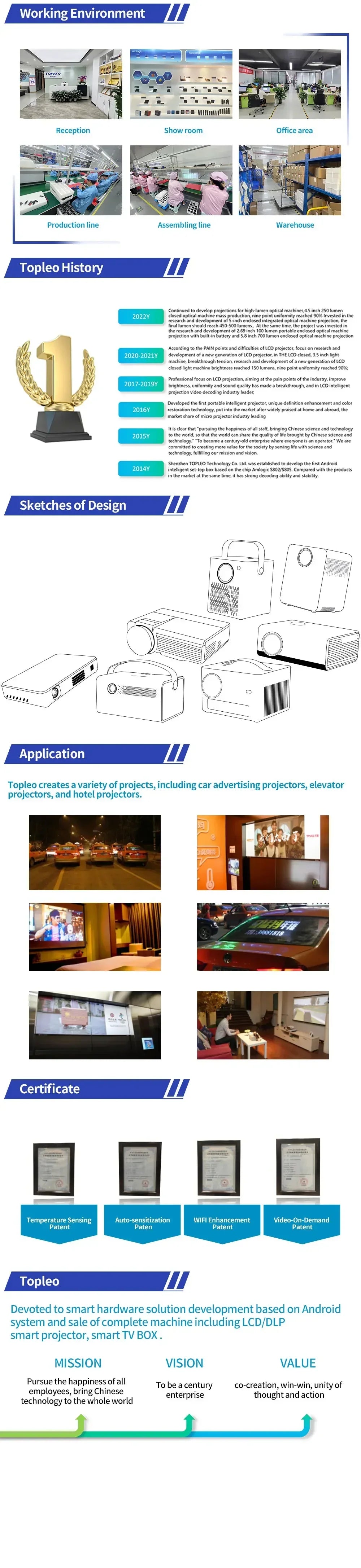 Smart Projector auto chart  mini Home Theater Lcd Smart movie portable 4k andrid projector