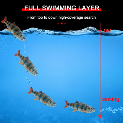 90g 200mm 2 Sections multi Jointed fishing lure Wobblers For Pike SeaBass Swimbait trout  Big Size hard artificail bait tuna