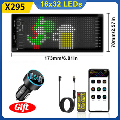 USB LED 5V Matrix Pixel Panel Light Bluetooth App Control Scrolling Advertising LED Car Sign Animation Programmable For Car Shop