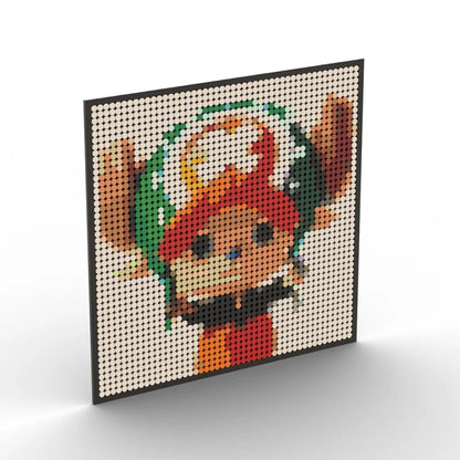 One Piece Anime Figures Luffy Brook Nami Robin Sanji Franky Blocks Brick Pixel Art Decoration Toys Kids Christmas Birthday Gifts
