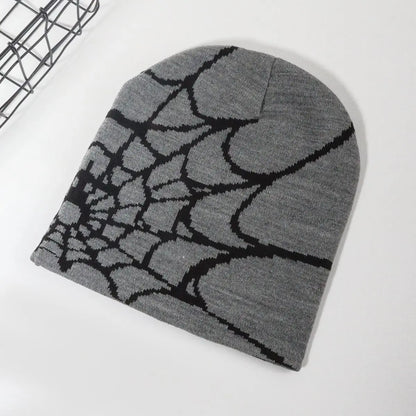 Unisex Knitting Cap Spider Men Women Luxury Beanie Caps Y2k Warm Fashion Versatile Ins Pullover Hiphop Winter Bonnet