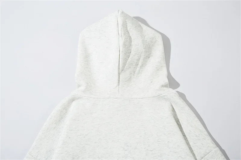 Vintage American Style Streetwear Hooded Loose-Fit Sweatshirt Jacket For Men And Women Versatile Casual Hoodies
