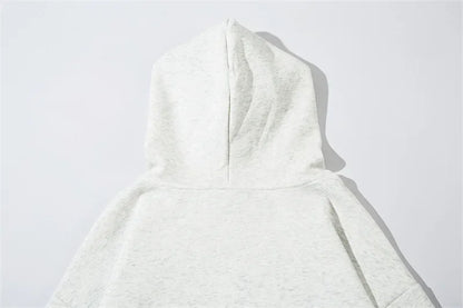 Vintage American Style Streetwear Hooded Loose-Fit Sweatshirt Jacket For Men And Women Versatile Casual Hoodies