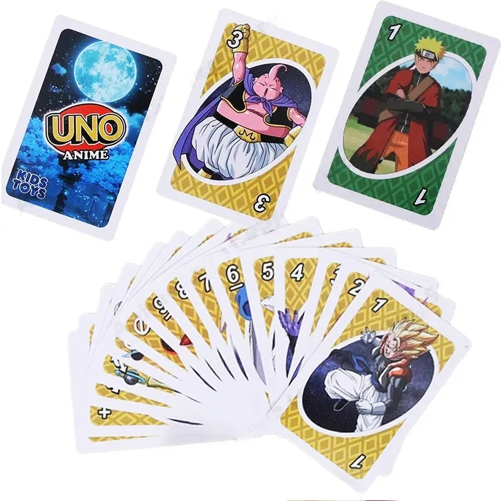 ONE FLIP! Board Games Playing Cards UNO Harry Narutos TOTORO Christmas Card Table Game for Children Adults Kid Birthday Gift Toy