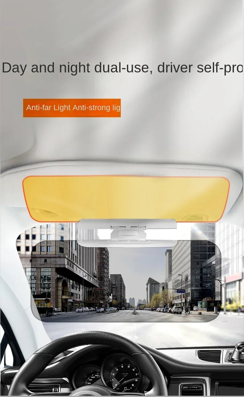 2 in 1 Car Sun Visor Goggle Night Vision Driving HD Anti Sunlight Dazzling Day Mirror Anti-UV Auto Interior Mirrors Sunshades