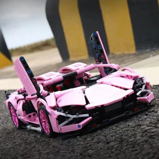 Technology Toys High-Tech Super Sport 1:8 Racing Car Model Racing Compatible Buidling Bricks High-tech Children Christmas Gifts
