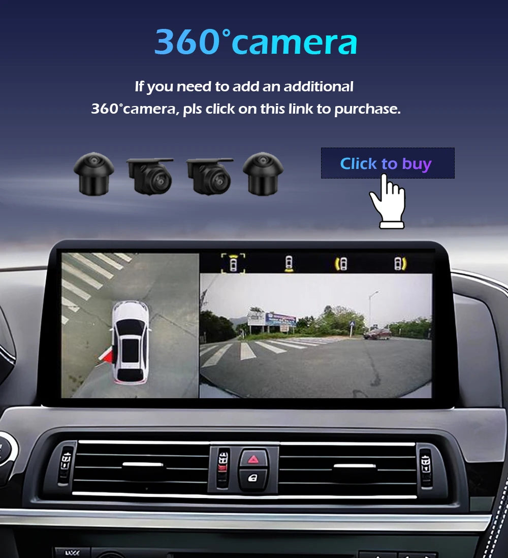 Android 14 Wireless CarPlay For BMW 5 Series F10 F11 2011 - 2017 CIC NBT System Car Radio Multimedia Video Player Navigation GPS
