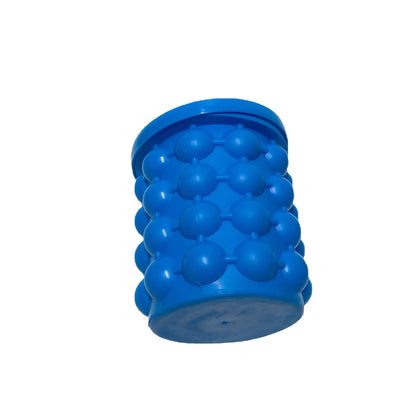 Portable 2 in 1 Large Silicone Ice Bucket Mold with Lid Space Saving Cube Maker Tools for Kitchen Party Barware
