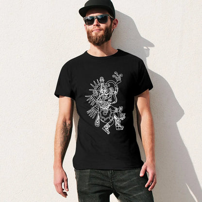 Aztec Quetzalcoatl Drawing \t T-Shirt quick-drying anime clothes graphics mens shirts graphic tee