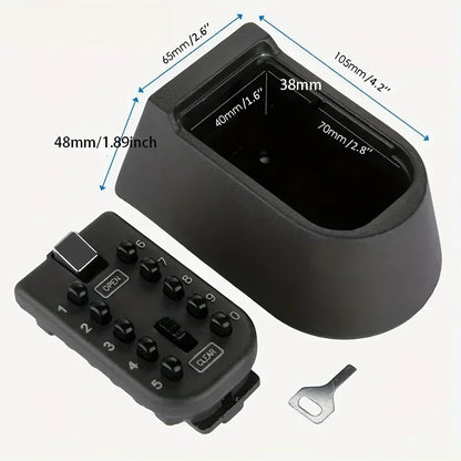 Password Key Box Wall-mounted Heavy-duty Metal Password Box Key Lock Box Outdoor Waterproof Storage Anti-theft Password Lock