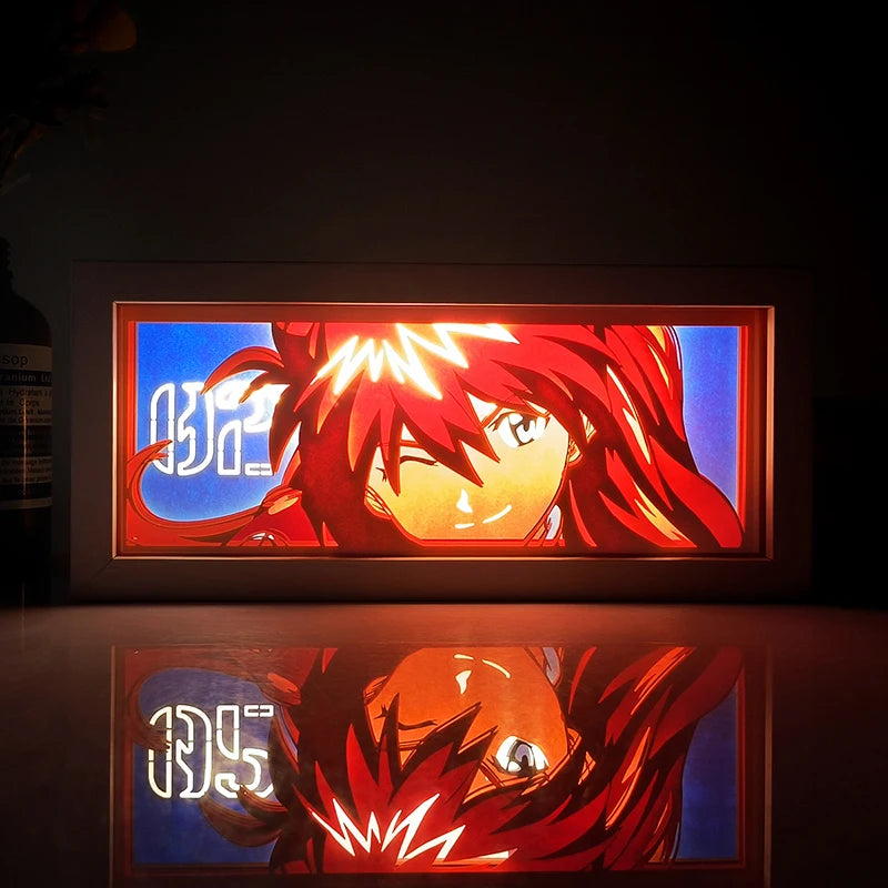 Anime One Piece Paper Cut Shadow Box Light Remote control model multiple colors Gamer Bedroom Decoration party present