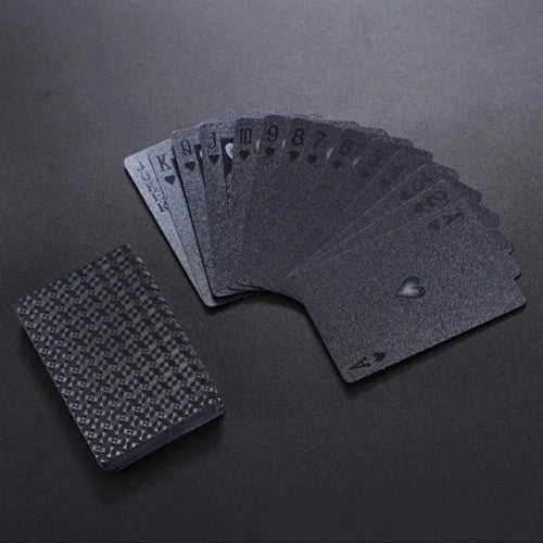 54pcs Quality Waterproof PVC Plastic Playing Cards Set Black Red Magic Box-packed Plastic Playing Classic Magic Tricks Tool