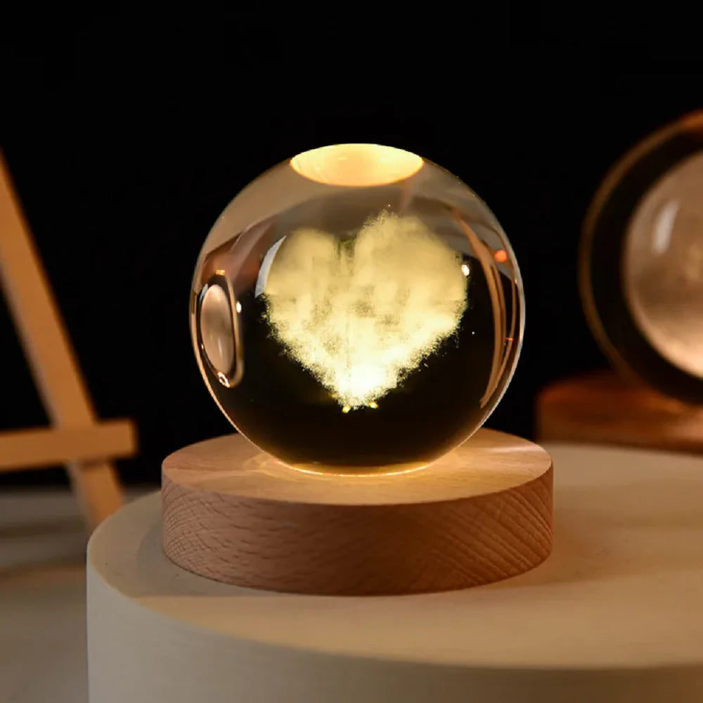 3D Pokemon Crystal Poke Ball Figure Toys 5CM Mimikyu Planet Axolotl Night Light LED Lamp Base Gift for Kid Adult