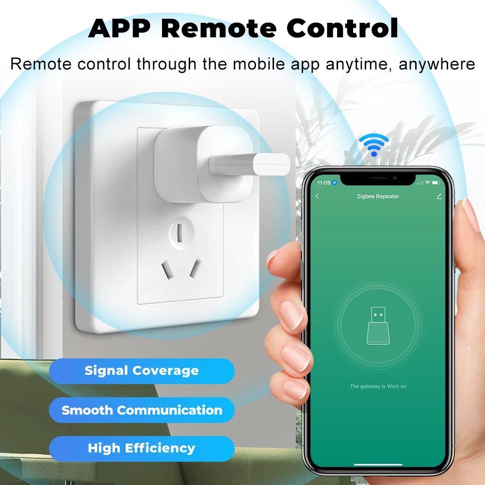 Tuya Smart Life ZigBee 3.0 Signal Repeater USB Extender Smart Home Automation Signal Amplifier for ZigBee Gateway ZigBee2MQTT