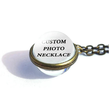 Collar con foto personalizado, cruz circular en forma de media luna, búho esférico, con una variedad de opciones de regalos para amigos