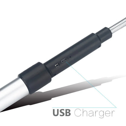 Ultra long telescopic arc ignition gun, kitchen extended igniter, outdoor barbecue camping, cross-border pulse lighter,windproof