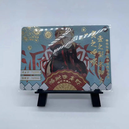 Anime Demon Slayer Kamado Nezuko Agatsuma Zenitsu Douma Akaza Sp Ssp Card Game Collection Rare Card Boy Birthday Present